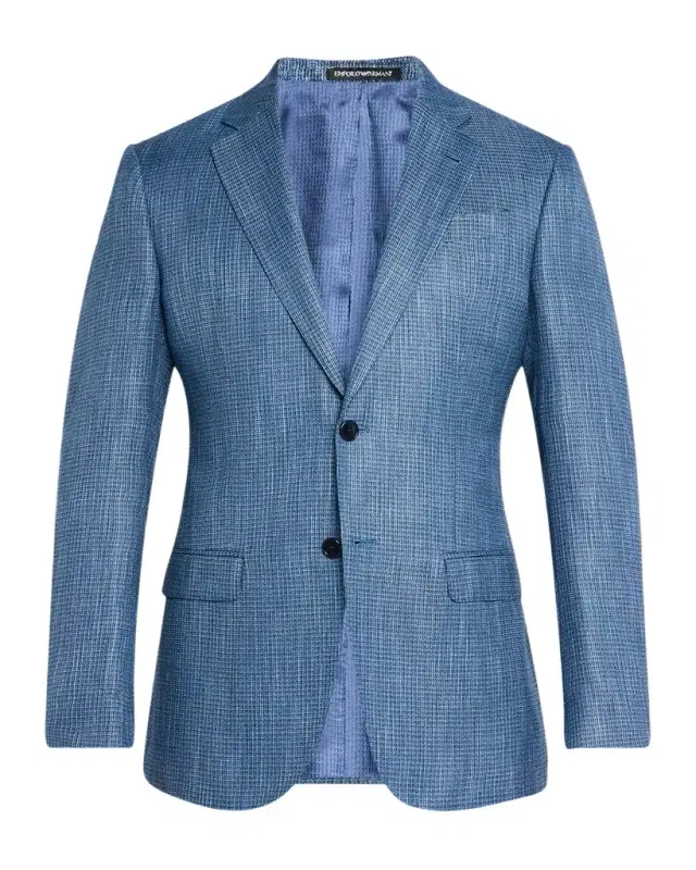 Men 's Bamboo Textured Grid Sport Coat
