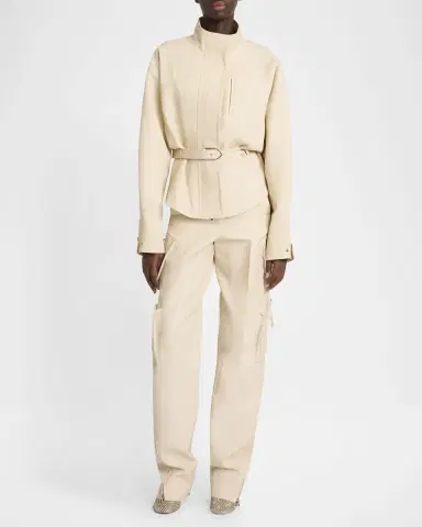 Jacquemus Ciro Belted Wool-Blend Jacket | Thumbnail 2
