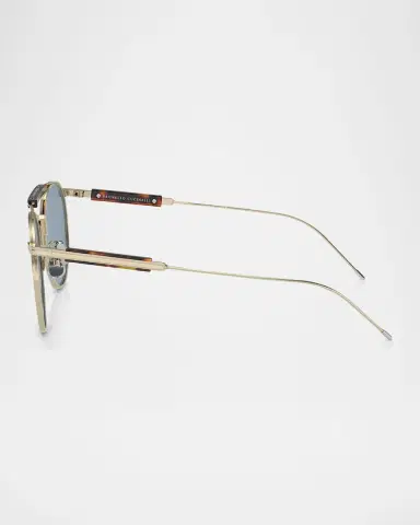 Brunello Cucinelli Men's BC2004ST Round Sunglasses | Thumbnail 2