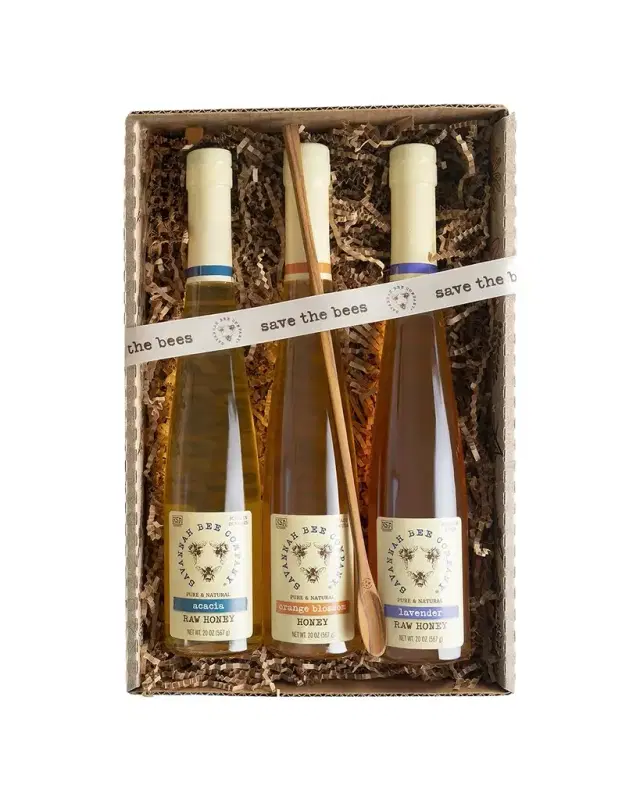 Trio Honey Flute Gift Set, 3 x 20 oz.