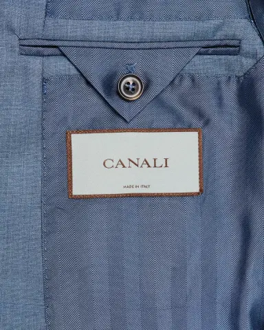Canali Men 's Wool-Silk Windowpane Suit | Thumbnail 7 Canali Men 's Wool-Silk Windowpane Suit | Thumbnail 7