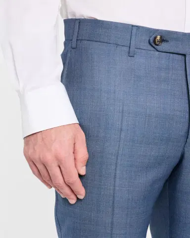 Canali Men 's Wool-Silk Windowpane Suit | Thumbnail 10 Canali Men 's Wool-Silk Windowpane Suit | Thumbnail 10