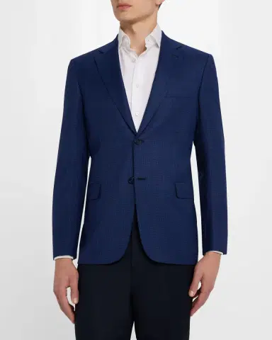 Brioni Men's Tonal Check Sport Coat | Thumbnail 4 Brioni Men's Tonal Check Sport Coat | Thumbnail 4