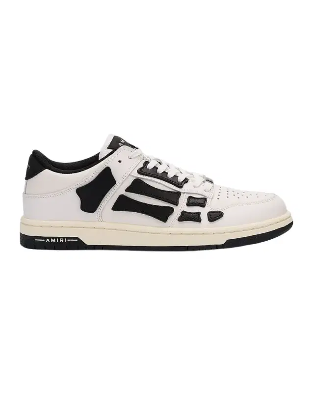 Skeleton Low-Top Leather Sneakers