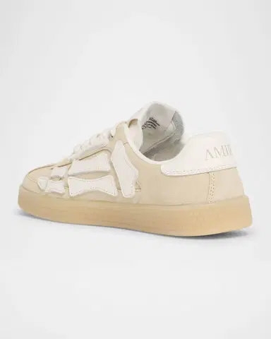 AMIRI Pacific Bones Mixed Leather Sneakers | Thumbnail 3
