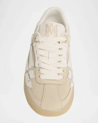 AMIRI Pacific Bones Mixed Leather Sneakers | Thumbnail 4