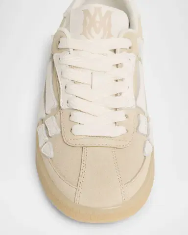 AMIRI Pacific Bones Mixed Leather Sneakers | Thumbnail 5