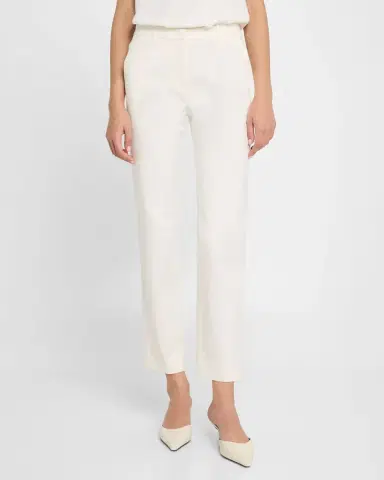 Emporio Armani Cotton Straight-Leg Trousers | Thumbnail 4 Emporio Armani Cotton Straight-Leg Trousers | Thumbnail 4