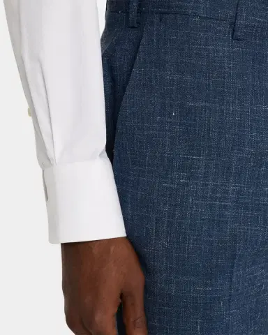 Emporio Armani Men's Textured Flat-Front Dress Pants | Thumbnail 4 Emporio Armani Men's Textured Flat-Front Dress Pants | Thumbnail 4