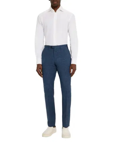 Emporio Armani Men's Textured Flat-Front Dress Pants | Thumbnail 1 Emporio Armani Men's Textured Flat-Front Dress Pants | Thumbnail 1