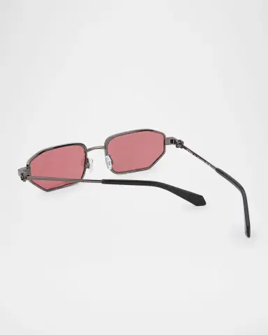 Off-White Men 's Loa Metal Rectangle Sunglasses | Thumbnail 2