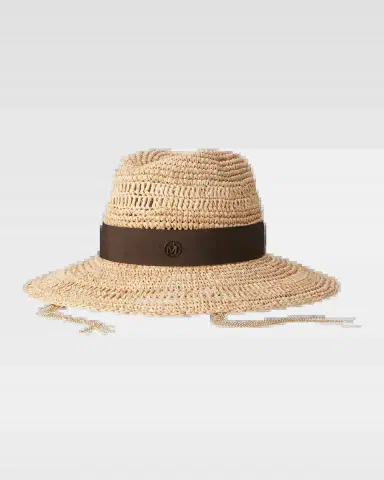 Maison Michel Kate Crochet Chain Fedora Hat | Thumbnail 2
