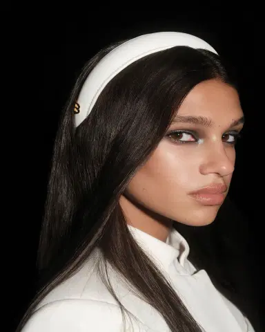 Balmain Hair Limited Edition Legacy Leather Puffed Headband | Thumbnail 2 Balmain Hair Limited Edition Legacy Leather Puffed Headband | Thumbnail 2