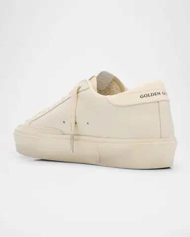 Golden Goose Hi Star Leather Glitter Low-Top Sneakers | Thumbnail 4 Golden Goose Hi Star Leather Glitter Low-Top Sneakers | Thumbnail 4