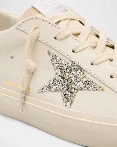 Golden Goose Hi Star Leather Glitter Low-Top Sneakers | Thumbnail 5 Golden Goose Hi Star Leather Glitter Low-Top Sneakers | Thumbnail 5