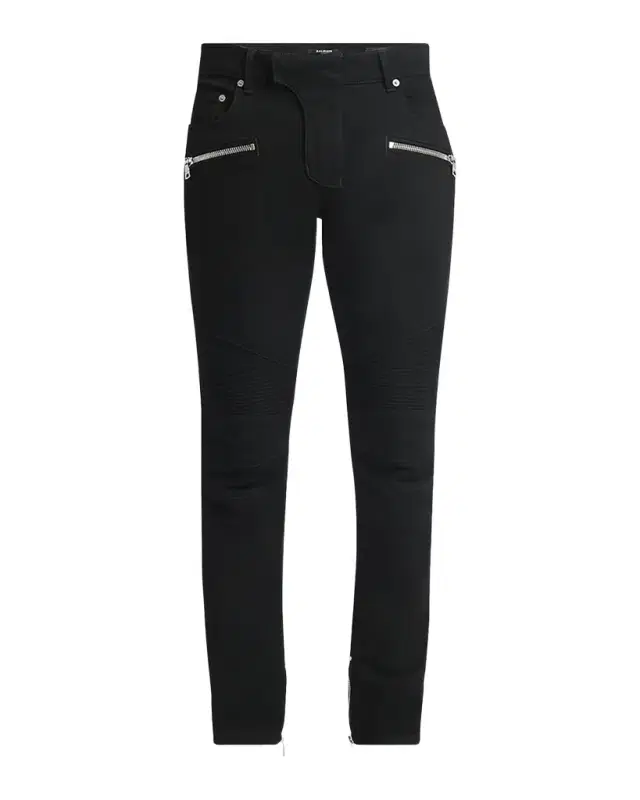 Men's Denim Biker Pants