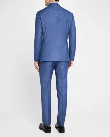 Canali Men's Textured Solid Suit | Thumbnail 3