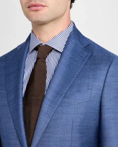 Canali Men's Textured Solid Suit | Thumbnail 6
