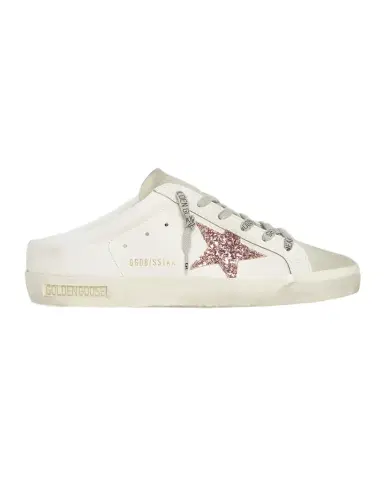 Golden Goose Mixed Leather Glitter Mule Sneakers | Thumbnail 1 Golden Goose Mixed Leather Glitter Mule Sneakers | Thumbnail 1