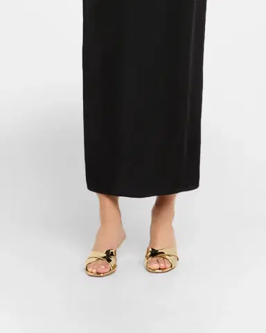 Aquazzura Divine Specchio Kitten-Heel Mule Sandals | Thumbnail 2