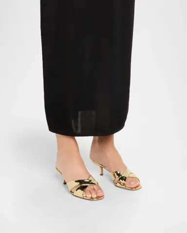 Aquazzura Divine Specchio Kitten-Heel Mule Sandals | Thumbnail 3