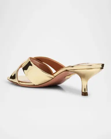 Aquazzura Divine Specchio Kitten-Heel Mule Sandals | Thumbnail 4