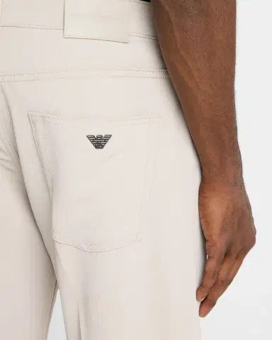 Emporio Armani Men's Technical Corduroy 5-Pocket Pants | Thumbnail 4 Emporio Armani Men's Technical Corduroy 5-Pocket Pants | Thumbnail 4