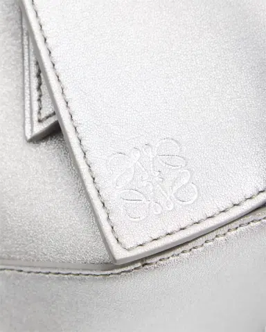 Loewe Puzzle Edge Mini Top-Handle Bag in Metallic Leather | Thumbnail 6 Loewe Puzzle Edge Mini Top-Handle Bag in Metallic Leather | Thumbnail 6