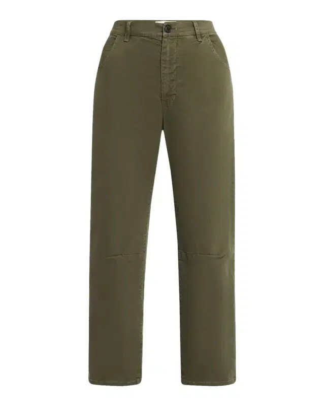 Nili Lotan Emerson Brushed Cotton Barrel-Leg Crop Pants