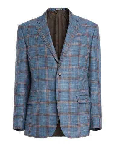 Emporio Armani Men's Oversized Plaid Sport Coat | Thumbnail 1