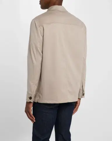 Brioni Men's Cotton and Wool Work Jacket | Thumbnail 3 Brioni Men's Cotton and Wool Work Jacket | Thumbnail 3