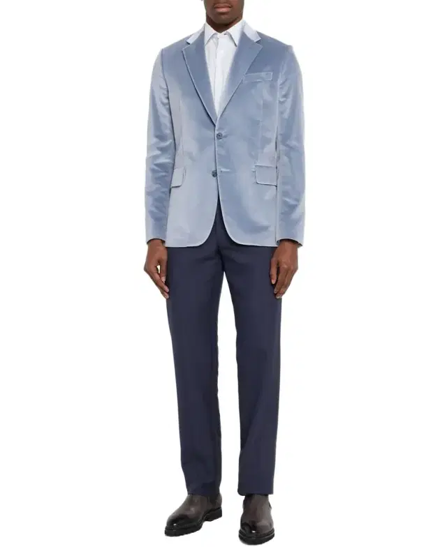 Men 's Velvet Two-Button Dinner Jacket