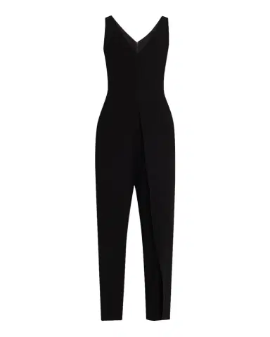 Emporio Armani Sleeveless V-Neck Jumpsuit | Thumbnail 1 Emporio Armani Sleeveless V-Neck Jumpsuit | Thumbnail 1