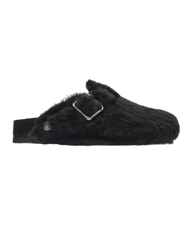 1774 Birkenstock Boston Teddy Shearling Fur Buckle Mules