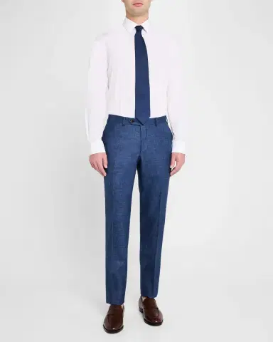 Canali Men's Melange Wool Dress Pants | Thumbnail 2