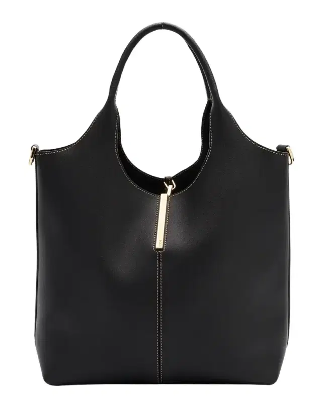 Small Leather Tote Shopping Bag