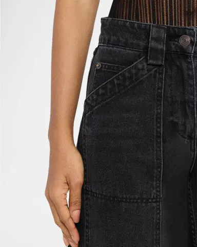 Co High-Rise Denim Crop Balloon Pants | Thumbnail 5 Co High-Rise Denim Crop Balloon Pants | Thumbnail 5