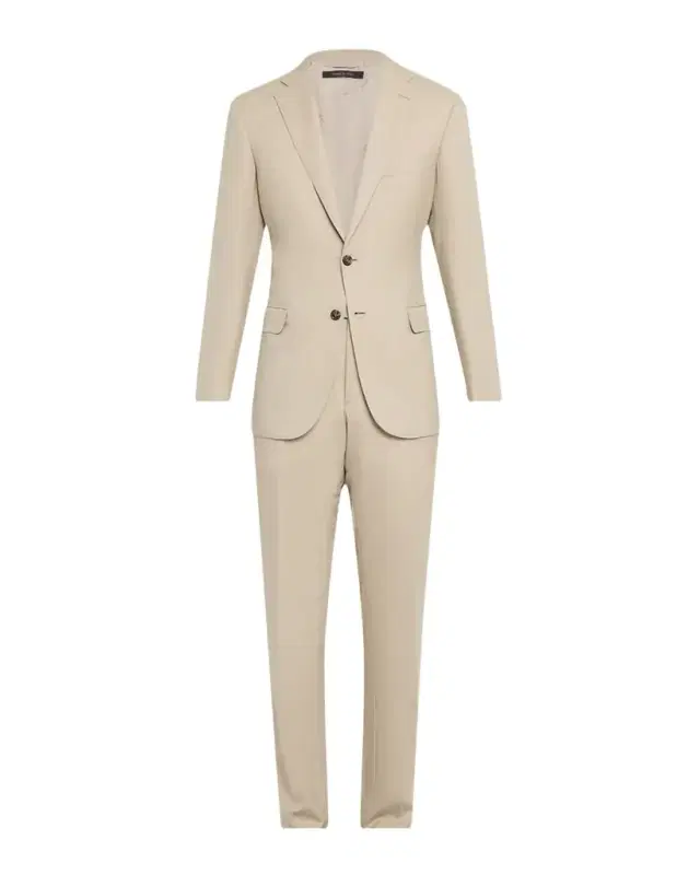 Men 's Wool Modern Fit Two-Piece Suit