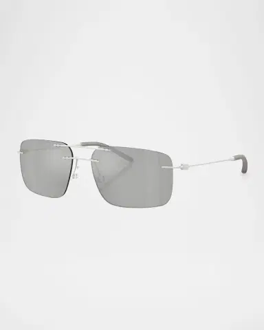 Moncler Men's ME4003 Rectangular Sunglasses | Thumbnail 3 Moncler Men's ME4003 Rectangular Sunglasses | Thumbnail 3
