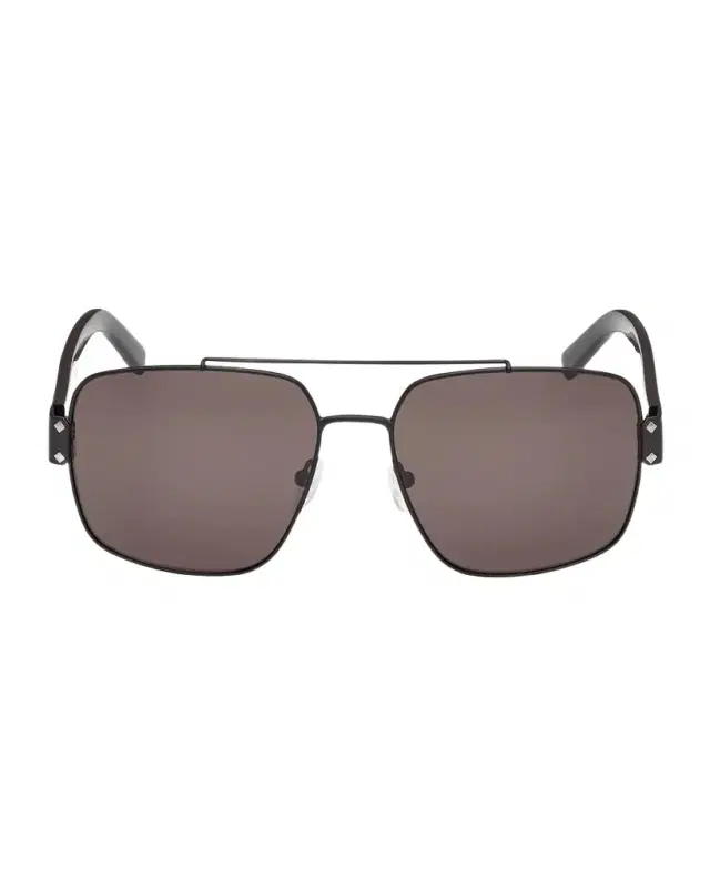 Men's MW0008M Metal Double-Bridge Square Sunglasses