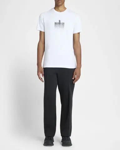 Moncler Men's Blurred Logo Crewneck T-Shirt | Thumbnail 2