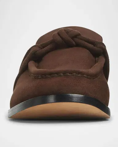 Bottega Veneta Men's Astaire Suede Knot Loafers | Thumbnail 5