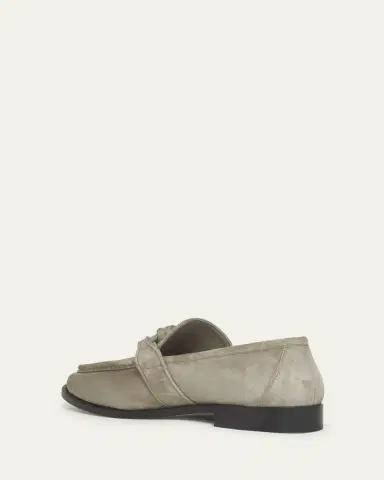 Bottega Veneta Men's Astaire Suede Knot Loafers | Thumbnail 9