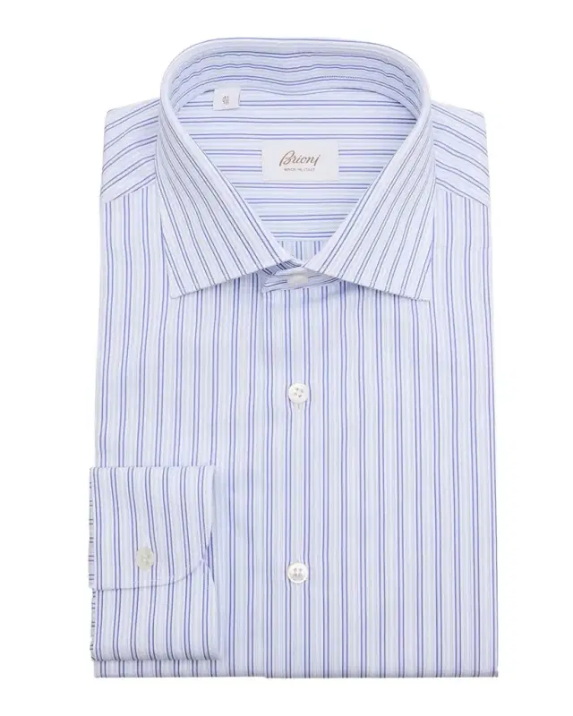 Men's Cotton Multi-Stripe Dress Shirt Men's Cotton Multi-Stripe Dress Shirt