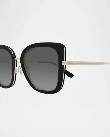 Maui Jim Men's Violet Lake Titanium and Acetate Cat-Eye Sunglasses | Thumbnail 2 Maui Jim Men's Violet Lake Titanium and Acetate Cat-Eye Sunglasses | Thumbnail 2