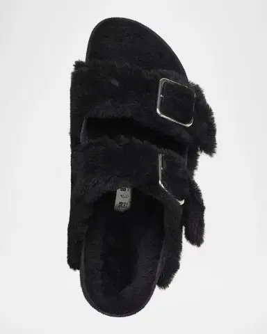 1774 Birkenstock Arizona Shearling Dual-Buckle Slide Sandals | Thumbnail 2 1774 Birkenstock Arizona Shearling Dual-Buckle Slide Sandals | Thumbnail 2