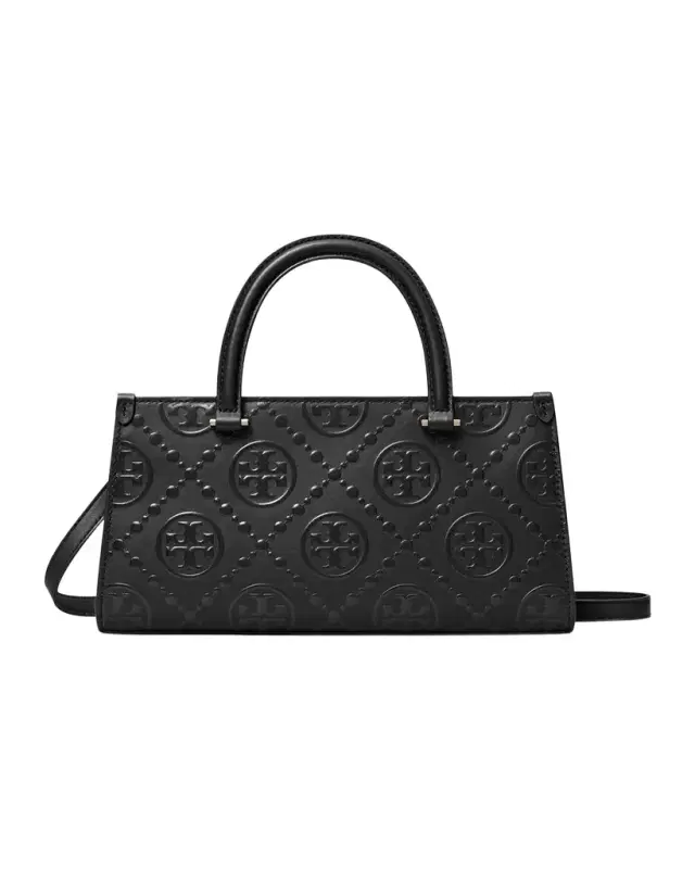 Tory Burch Small T Monogram Embossed East-West Top Handle Bag