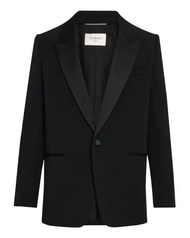 Saint Laurent Men 's Peak-Lapel Tuxedo Jacket