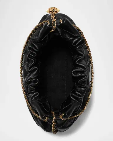 Tory Burch Fleming Mini Quilted Leather Hobo Bag | Thumbnail 4 Tory Burch Fleming Mini Quilted Leather Hobo Bag | Thumbnail 4