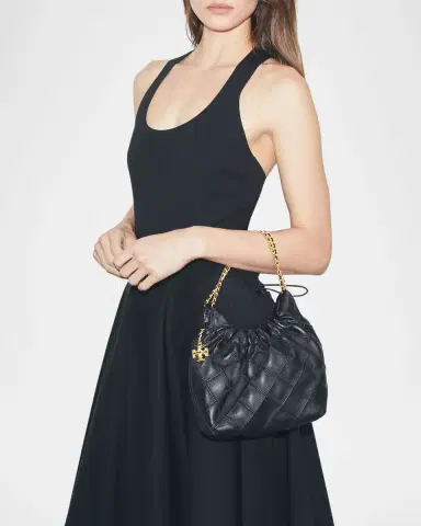 Tory Burch Fleming Mini Quilted Leather Hobo Bag | Thumbnail 5 Tory Burch Fleming Mini Quilted Leather Hobo Bag | Thumbnail 5